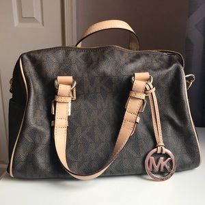 Michael Kors Greyson chain satchel handbag